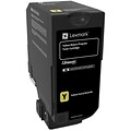 Lexmark 74 Yellow Standard Yield, Return Program Toner Cartridge (74C10Y0)