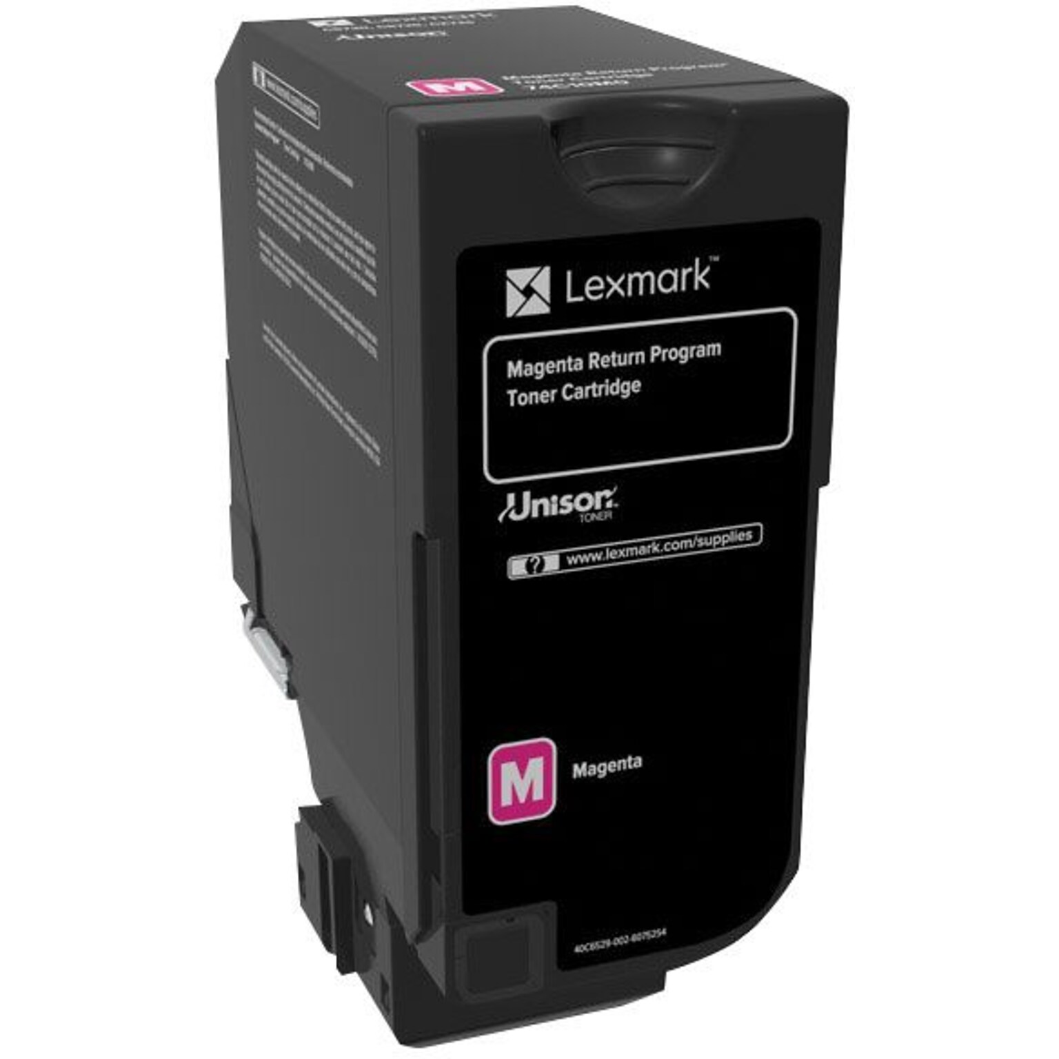Lexmark 74 Magenta Standard Yield, Return Program Toner Cartridge (74C10M0)