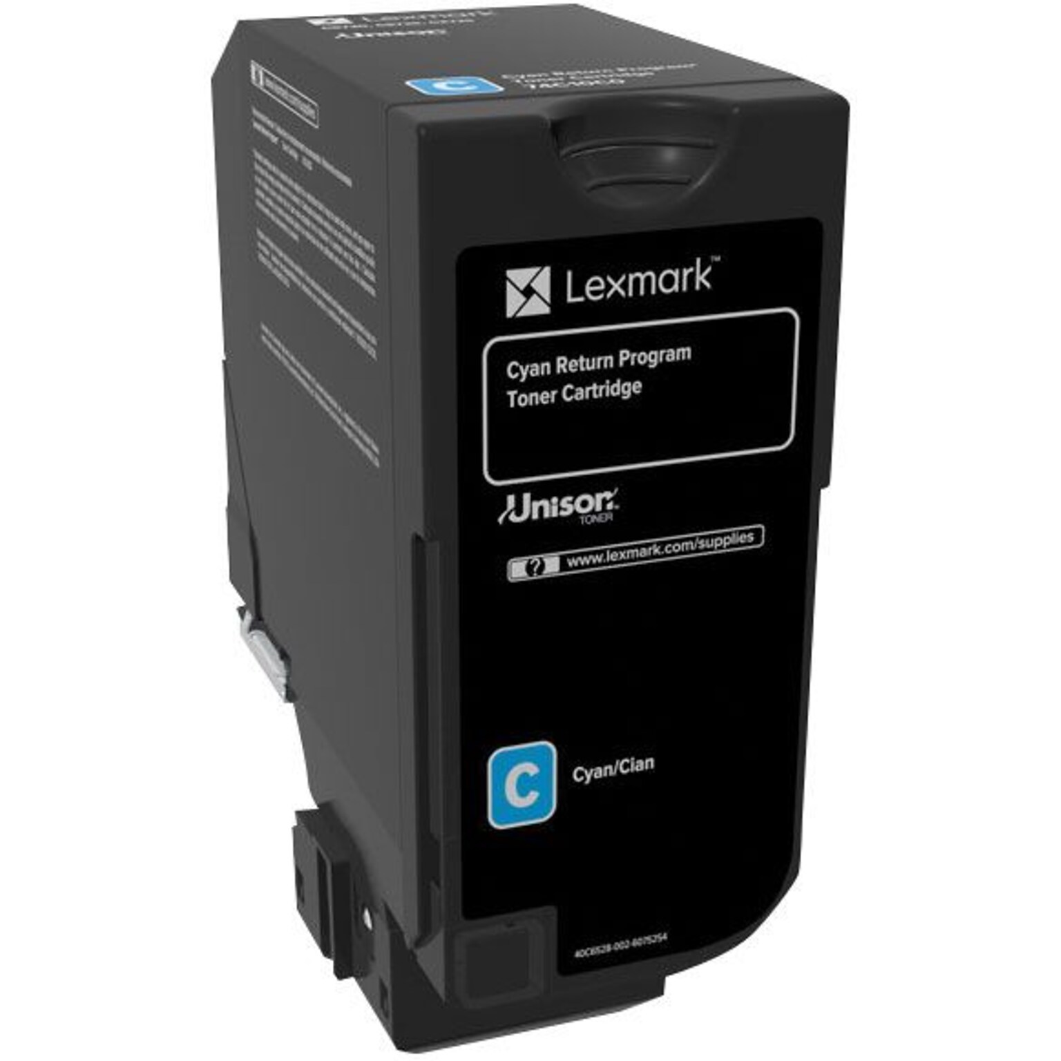 Lexmark 74 Cyan Standard Yield, Return Program Toner Cartridge (74C10C0)