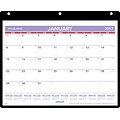 2017 AT-A-GLANCE® Monthly Desk/Wall Calendar with Clear Cover and Vinyl Holder, 11x 8 1/4 (SK8 00 17)