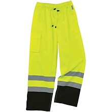 Ergodyne® GloWear 8915BK Rain Pants, Lime, 4XL