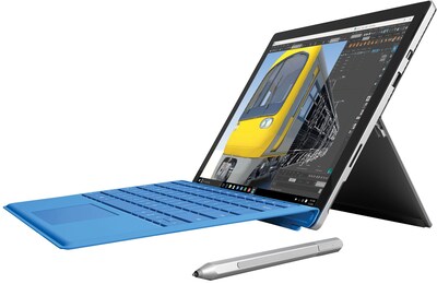 Microsoft Surface Pro 4,  Intel® Core™ m3, 4GB RAM, 128GB Solid State Drive, 12.3 display, Windows 10 Pro