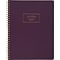 Cambridge Fashion Twinwire Business Notebook, 80 Sheets, 9-1/2 x 7-1/4, Purple (49556)