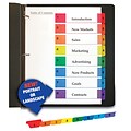 Quill® 8-Tab Index System, Colored, 1-8 Bulk