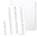 Quill Brand® Custom Label Index Systems; 5 Sets Of 10-Tabs