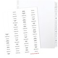 Quill® Custom Label Index Systems; 25 Sets Of 10-Tabs