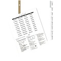 Quill Brand® Big Tab Indexes - Dividers for Laser and Inkjet Printers; 8-Tab, White, Clear Tabs
