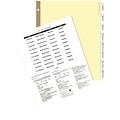 Quill Brand® Big Tab Indexes- Dividers for Laser and Inkjet Printers; 8-Tab, Buff, Clear Tabs