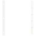 Quill Brand® Make-UR-Own Write-On Big Tab Indexes - Dividers; 5-Tab, White