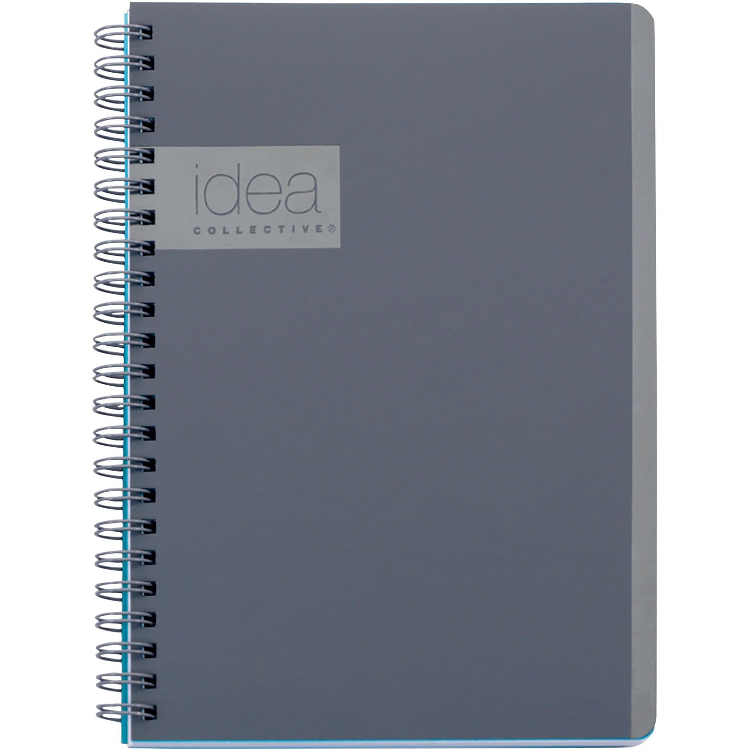 Oxford Idea Collective 1-Subject Professional Notebooks, 4.875 x 8, College Ruled, 80 Sheets, Gray/Silver (57010IC)