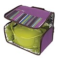 Rachael Ray™ Casseroval Thermal Carrier for up to 10x15 Round or Square Dishes; Purple Stripe