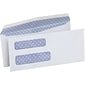 Quill Brand Gummed Security Tinted #8 Double Window Envelope, 3 5/8" x 8 5/8", White, 500/Box (69741 / 70727)
