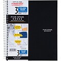 Mead Five Star 3-Subject Notebook, 8.5 x 11, College Ruled, 150 Sheets, Assorted Colors, Each (060