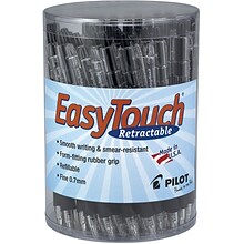 Pilot EasyTouch Retractable Ballpoint Pens, Fine Point, Black Ink, 36/Pack (54058)
