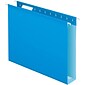 Quill Brand® Box Bottom Hanging File Folders, 2" Expansion, Letter Size, Blue, 25/Box (730053BE)