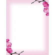 Great Papers! Pink Orchids Letterhead 8.5 x 11 80 count (2013191)