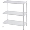 Sandusky® 24W Perforated Steel Shelving; 3-Shelf, Grey