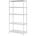 Sandusky® 35W Perforated Steel Shelving; 5-Shelf, White