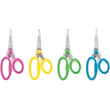 Westcott 5 Stainless Steel Kids Scissors, Pointed Tip, Assorted Colors (14597)