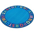 A-Z Circle Time Seating Rug; 6, Round