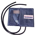Aneroid Sphyg Replacement Cuff & Two-Tube Bladder ONLY, Navy Nylon, Large Adult, Latex