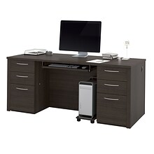 Bestar® Embassy 71 Executive Desk Kit, Dark Chocolate (60890-79)