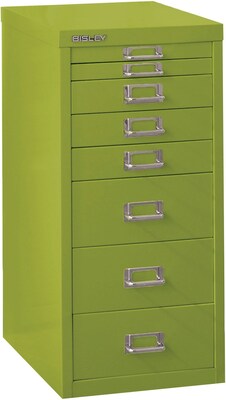 Bindertek Flat File Cabinet, 23.25H x 11W x 15D, Green (MD8-GR)