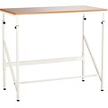 Safco® Elevate™ Standing-Height Desk, Beech/White
