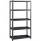 Iron Horse 3200 Concealed Rivet 5-Shelf Metal Stand Alone Shelving Unit, 36 W, Gray (20996)