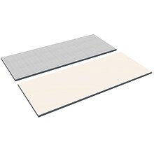 Alera® Reversible Laminate Table Top, Rectangular, 60w x 24d, White/Gray