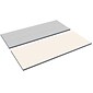 Alera® Reversible Laminate Table Top, Rectangular, 60w x 24d, White/Gray