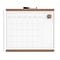 U Brands Pin-It Magnetic Dry Erase Monthly Calendar Board 20 x 16 White Frame