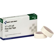 First Aid Only First Aid Tape, Paper, 1/2, 2/Box (AN5111)