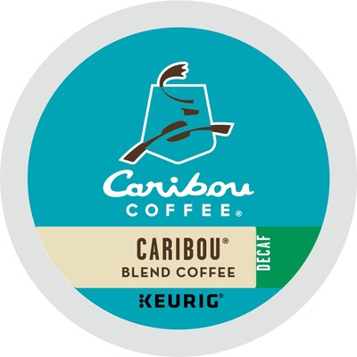 Caribou Blend Decaf Coffee Keurig® K-Cup® Pods, Medium Roast, 96/Carton (10311)