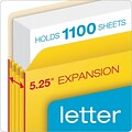 Pendaflex 10% Recycled Reinforced File Pocket, 5 1/4 Expansion, Letter Size, Yellow (2366396)