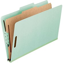 Pendaflex Recycled Classification Folder, 2 Expansion, Legal Size, Light Green, 10/Box (PFX 2257R)