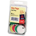 Avery® Metal Rim Tags with Metal Key Ring; Assorted, 1 1/4 Diameter