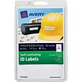 Avery Laser/Inkjet Identification & Color Coding Label, 3 1/4 x 3 1/4, White, 5 Labels/Sheet, 5 Sheets/Pack (00760)