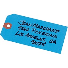 Avery Unstrung Shipping Tags, 4-3/4 x 2-3/8, Blue, 1,000 Tags/Box (12355)