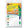 Avery Self-Laminating Labels for Kids Gear, Primary Colors, Assorted Shapes and Sizes