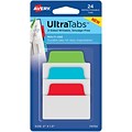 Avery Ultra Tabs Index Tabs, Assorted, 24-Tabs, 24/Pack (74754)