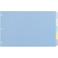 Avery Durable Write & Erase Blank Plastic Dividers, 5-Tab, Assorted Colors, Set (16131)