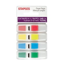 Staples Stickies® 1/2 Flags with Pop-Up Dispenser, Each (14109)