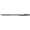 BIC Cristal Ballpoint Stick Pens, Bold Point, Black Ink, 24/Box (MSBP241-BLK)