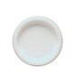 Tablemate® Disposable Round Plastic Plate, 6"(Dia), White, 125/Pack
