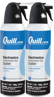 Quill Brand® Electronics Duster, 7 oz. Spray Can, 2/Pack (QL07ENFR-2)
