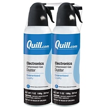 Quill Brand® Electronics Duster, 7 oz. Spray Can, 2/Pack (QL07ENFR-2)