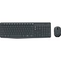 Logitech MK235 USB Wireless Optical Keyboard and Mouse Set, Black (920-007897)