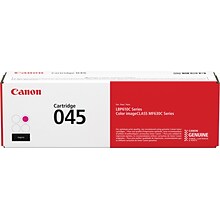 Canon 045 Magenta Standard Yield Toner Cartridge, Prints Up to 1,300 Pages (1240C001)
