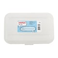 Staples® Translucent Pencil Boxes, Clear, 2 1/4H x 5 5/8W x 8 1/4L